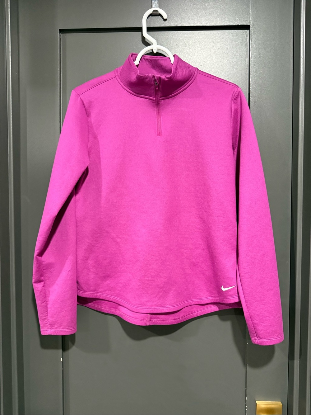 Nike Magenta Therma-Fit Quarter-Zip Pullover